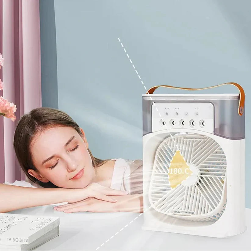 🍃💦 VENTILADOR HUMIDIFICADOR DE ALTA EFICIENCIA: REFRESCA Y PURIFICA EL AIRE DE TU HOGAR+ ENVÍO GRATIS HOY 🚚